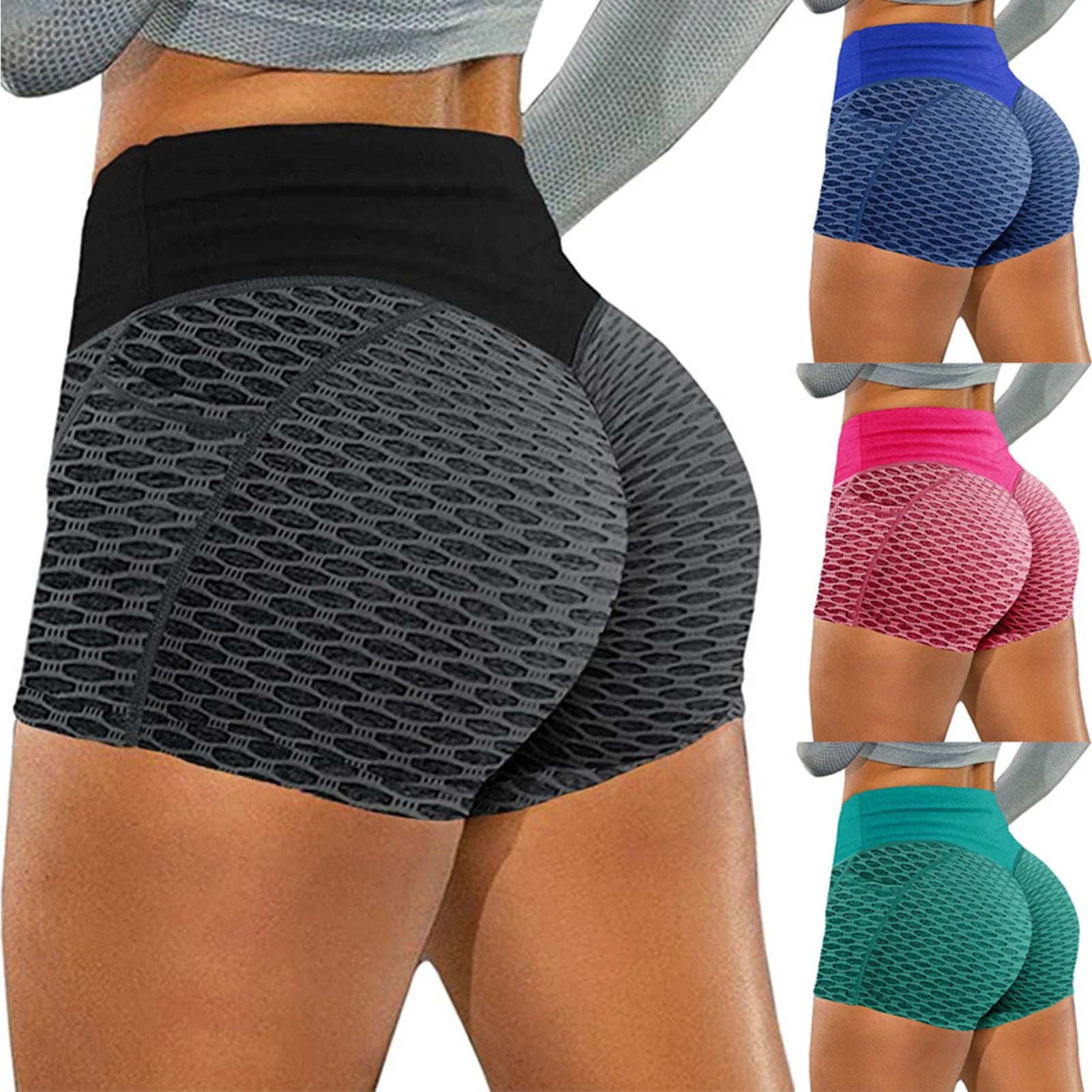 Women Gym Jogging Yoga Shorts Leggings Breathable Women'S Yoga Short Sports Fitness Solid Color Thin Skinny Shorts